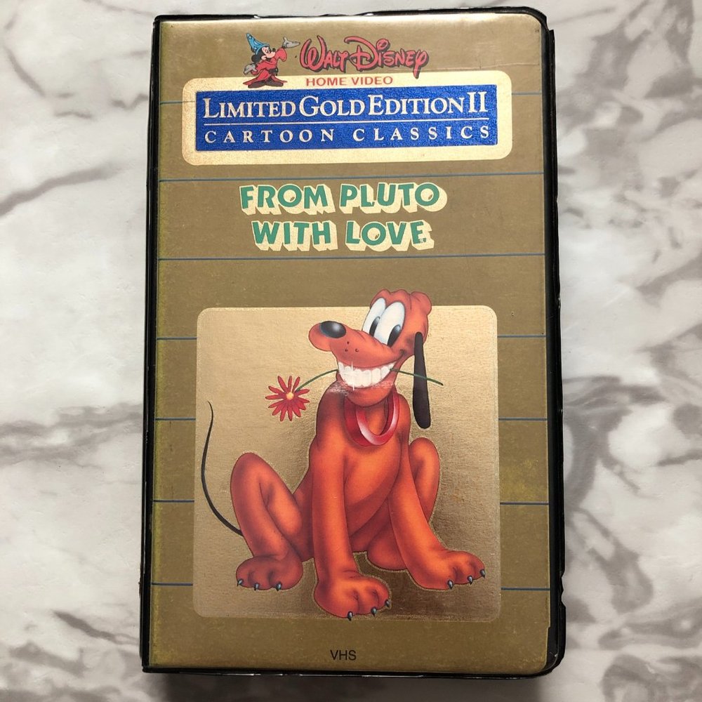 From Pluto With Love VHS Disney Limited Gold Edition II Cartoon Classics 1985